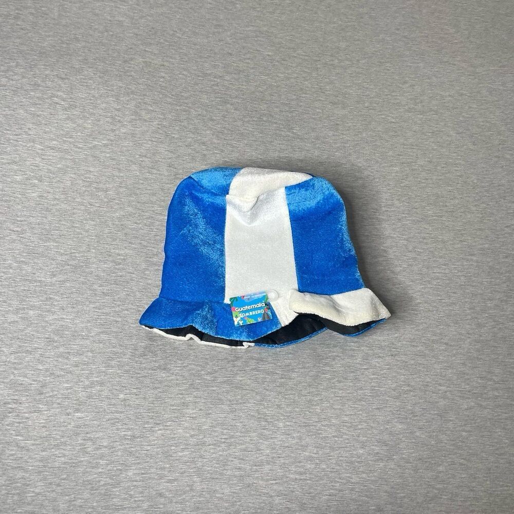 Guatemala Argentina Unisex Foam Blue and White Tall Sombrero Hat